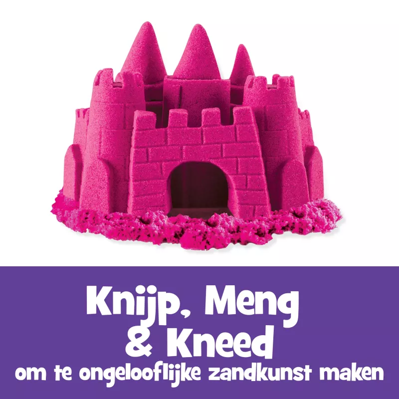 Kinetic Sand, 2 naela roosa mänguliiv, lihavõttekorvi täidis, vormitavad sensoorsed mänguasjad lastele, taassuletav kott (pakend võib varieeruda)