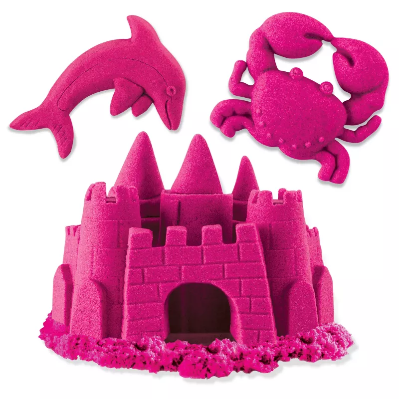 Kinetic Sand, 2 naela roosa mänguliiv, lihavõttekorvi täidis, vormitavad sensoorsed mänguasjad lastele, taassuletav kott (pakend võib varieeruda)