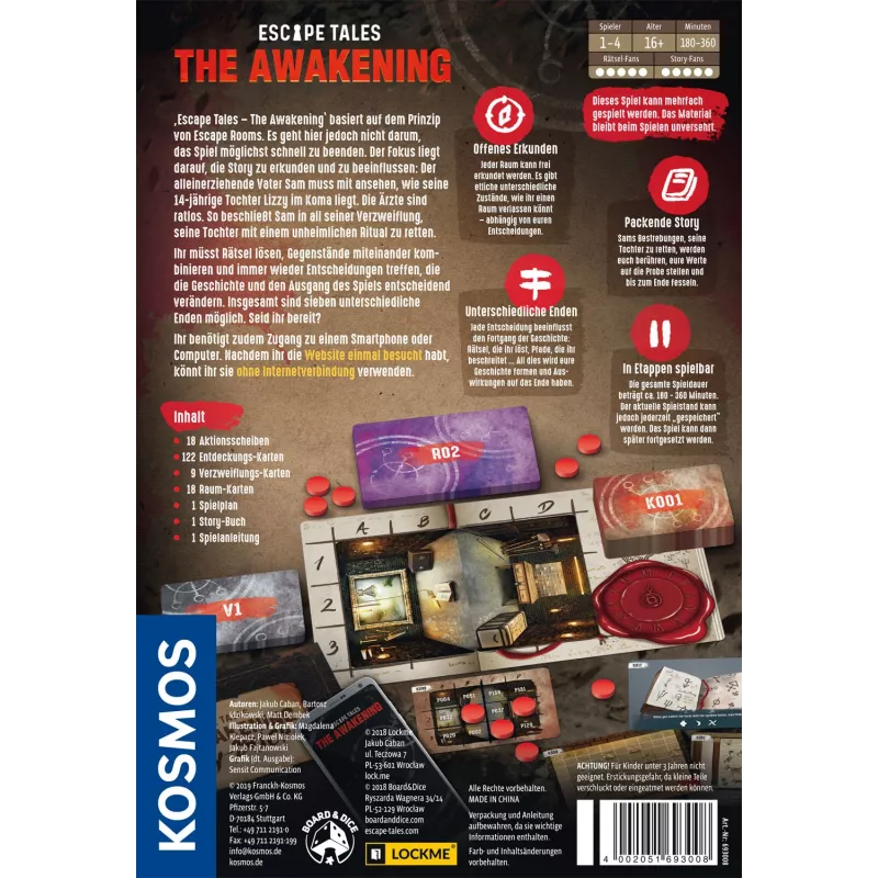 Kosmos Escape Tales: The Awakening lauamäng Deduktsioon