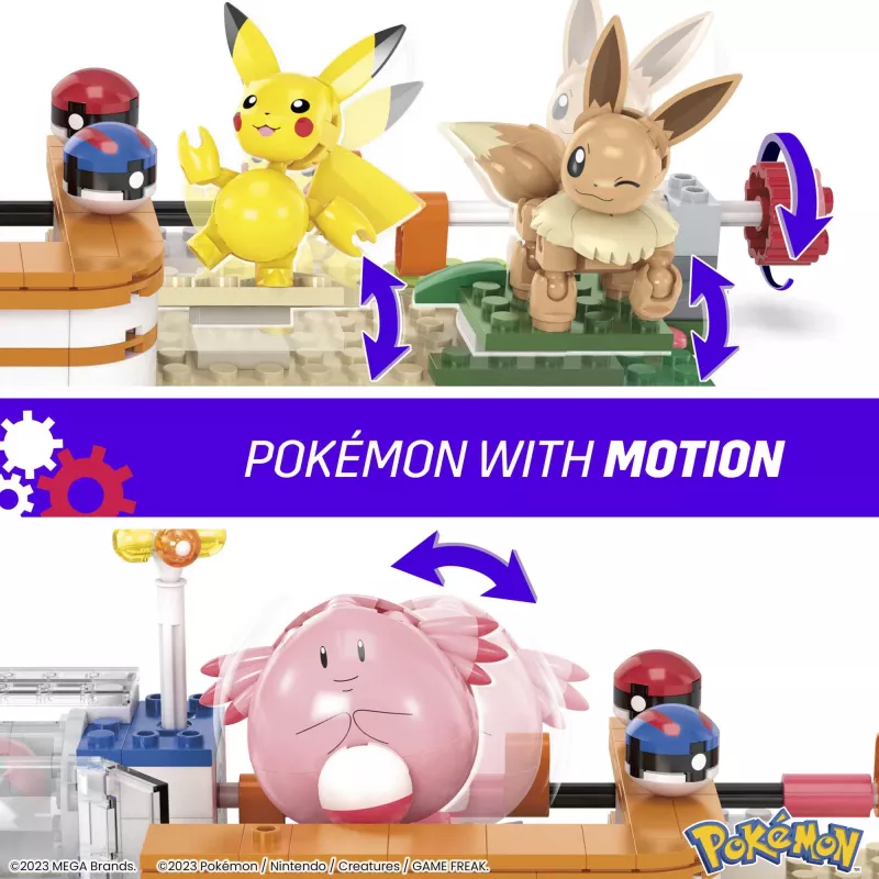 MEGA Pokémon Building Toy Kit, metsakeskus (648 tükki) 4 tegelaskujuga