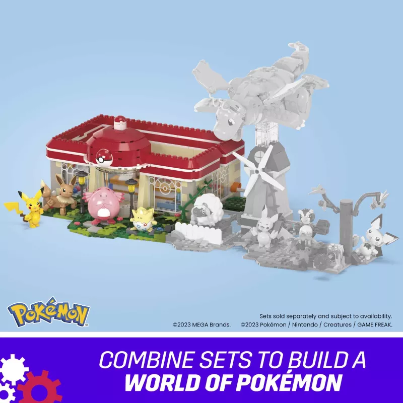 MEGA Pokémon Building Toy Kit, metsakeskus (648 tükki) 4 tegelaskujuga