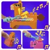 MEGA BLOKS Fisher Price Musical Farm Band Sensorne klotsimänguasi (45 detaili) väikelastele
