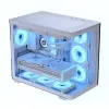 PC Case Aerocool P500C Midi Tower Valge ATX Side PSU 3x120mm Fans
