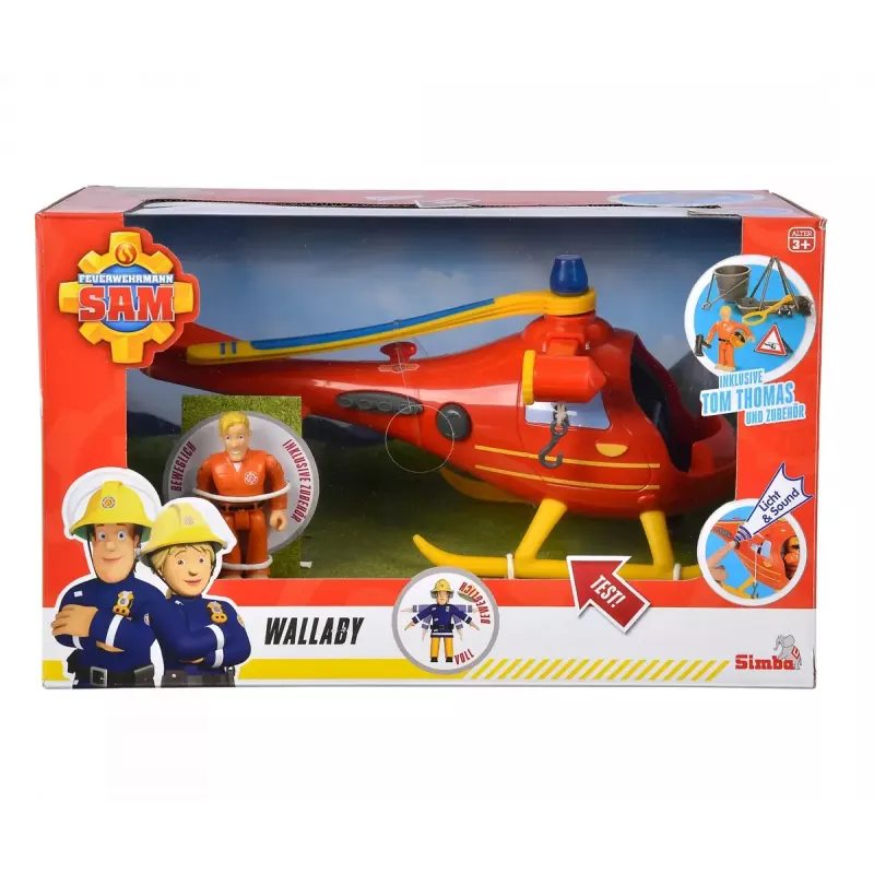 Helikopter Simba Toys 109252510 Tuletõrjuja Sam oranž 3+