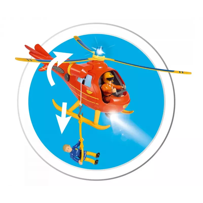 Helikopter Simba Toys 109252510 Tuletõrjuja Sam oranž 3+