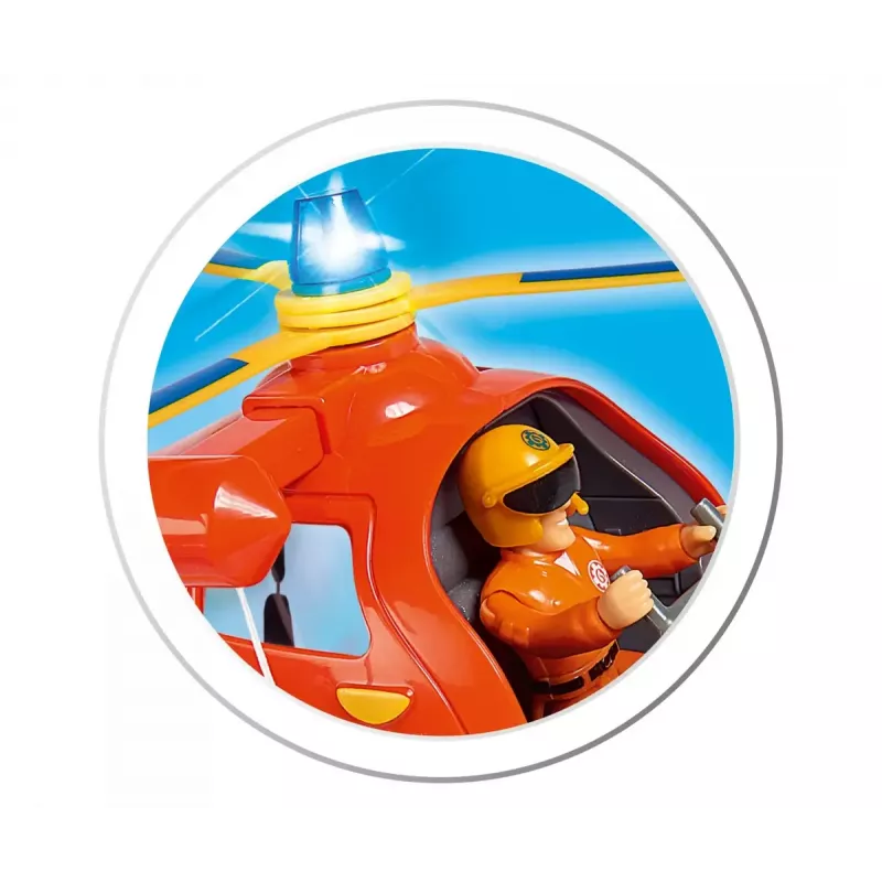 Helikopter Simba Toys 109252510 Tuletõrjuja Sam oranž 3+