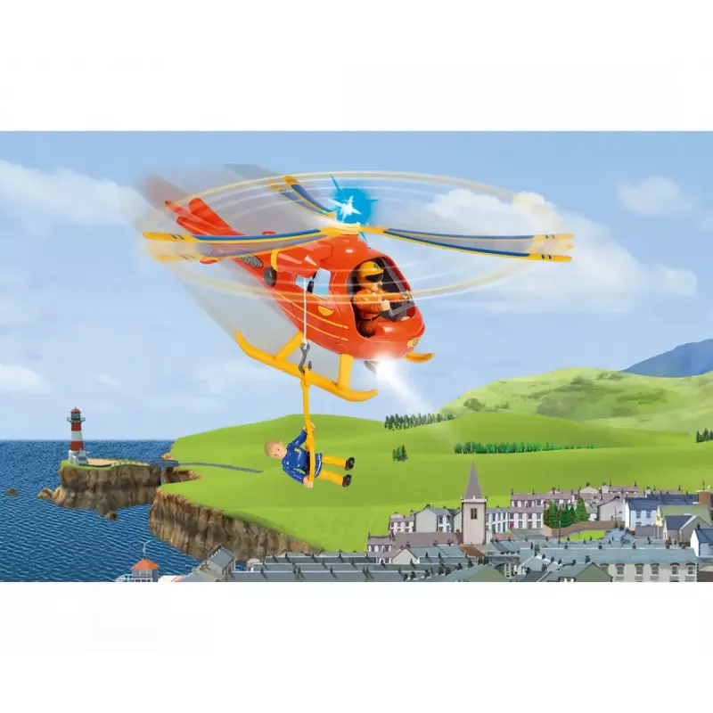 Helikopter Simba Toys 109252510 Tuletõrjuja Sam oranž 3+