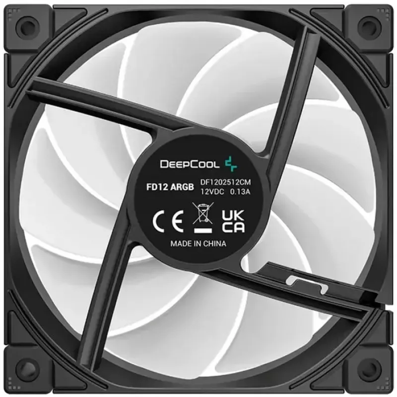 Korpuseventilaator DeepCool FD12 ARGB 120mm Must 120x120x25