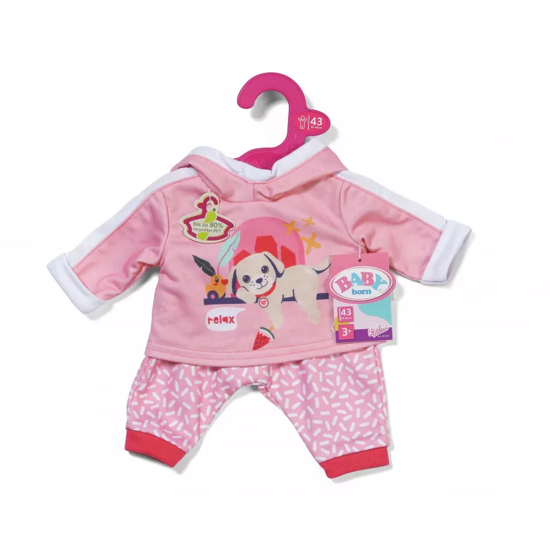 BABY born Jogging Suit Pink 43cm nukuriiete komplekt