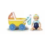 BABY born Splish Splash Pram with Emma Bath nukk Multicolour