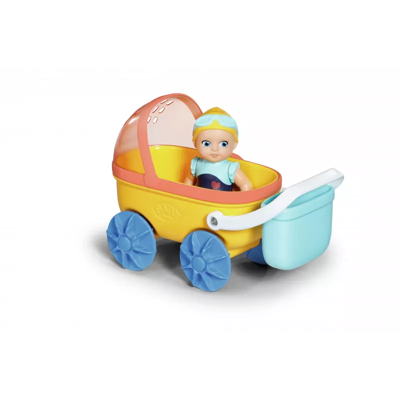 BABY born Splish Splash Pram with Emma Bath nukk Multicolour
