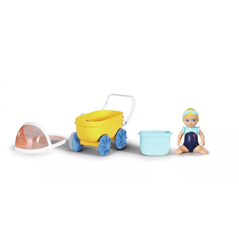 BABY born Splish Splash Pram with Emma Bath nukk Multicolour