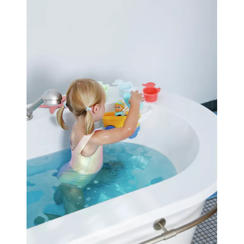 BABY born Splish Splash Pram with Emma Bath nukk Multicolour