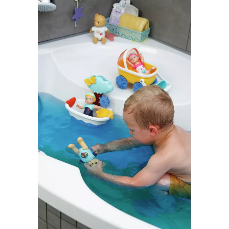 BABY born Splish Splash Pram with Emma Bath nukk Multicolour