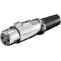 Mikrofonipistik Goobay XLR emane 3-kontaktiline