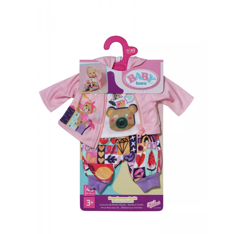 BABY born Newborn Outfit 43cm nukuriiete komplekt