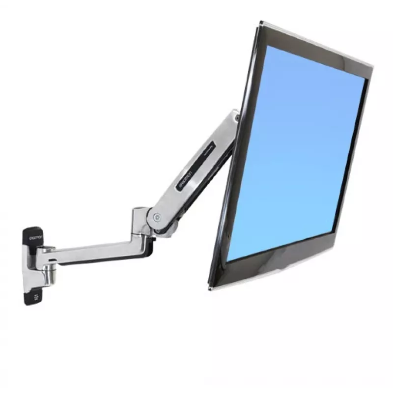 ERGOTRON Lx istumise-seismise seinahoidik LCD-käele (poleeritud alumiinium)