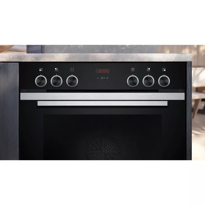 Toiduvalmistamise seadmete komplekt Siemens EQ311KA1ZM — keraamiline pliit (4 tsooni), elektriahi 71 L, klaaskeraamiline pind