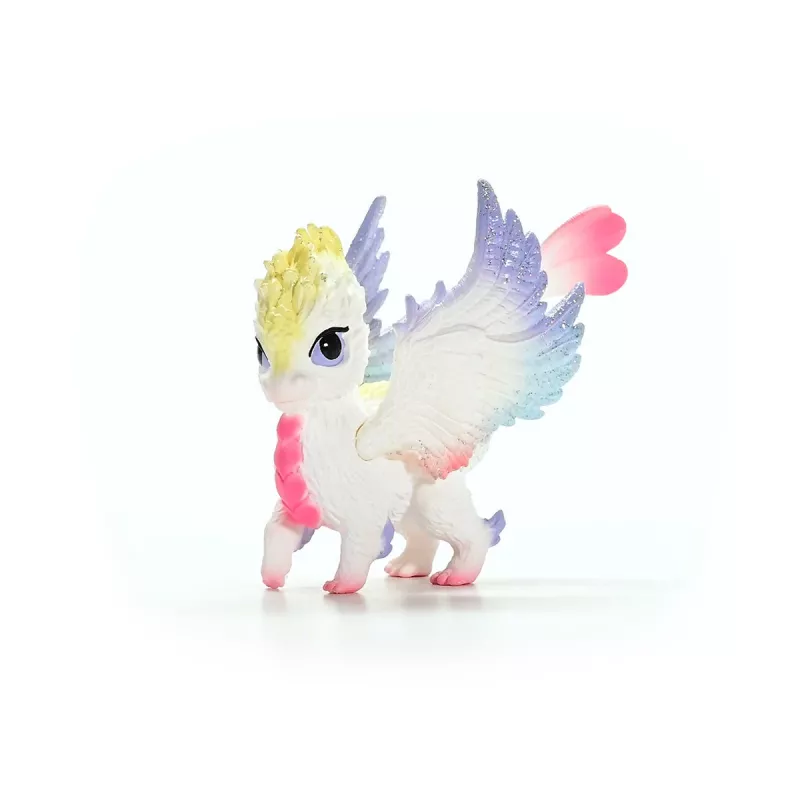 Schleich BAYALA vikerkaare beebilohe kujuke vanusele 5+, beež sinine roheline, ükssarviku/pegase teema