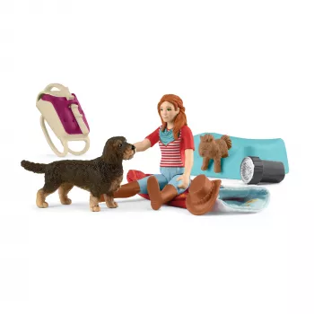 schleich HORSE CLUB Ööbimismängukomplekt Hannah'ga, loom, hobused, taskukomplektid, 5 a, mitmevärviline