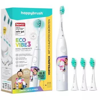 Elektriline hambahari Happybrush ECO VIBE KIDS Agnes + 3 vahetusotsikut