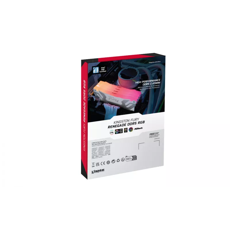 Kingston Technology FURY 24GB 8400MT/s DDR5 CL40 CUDIMM Renegade RGB Valge XMP