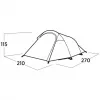 Telk easy camp 120472 — 3-kohaline veekindel kerge telk