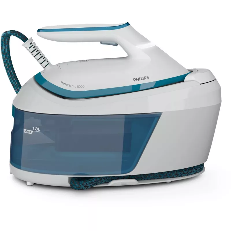 Philips PSG6022/20 aurutriikimisjaam 2400 W 1,8 L SteamGlide Plus tald Sinine, Valge