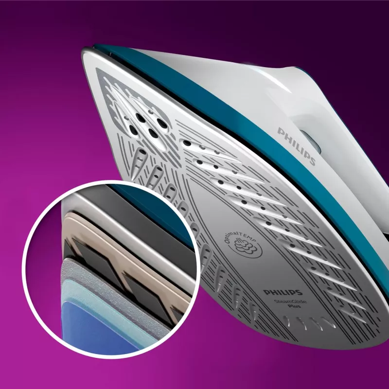 Philips PSG6022/20 aurutriikimisjaam 2400 W 1,8 L SteamGlide Plus tald Sinine, Valge