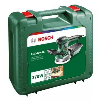 Bosch PEX 400 AE juhu-orbitaallihvmasin, juhu-orbitaallihvmasin, takjakinnitus, roheline, Ungari, 4000 OPM, 26000 OPM