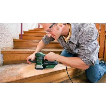 Bosch PEX 400 AE juhu-orbitaallihvmasin, juhu-orbitaallihvmasin, takjakinnitus, roheline, Ungari, 4000 OPM, 26000 OPM