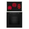 Keraamiline pliit ja elektriahi komplekt NEFF B2CCG6AK3 + T18SDH9L0 — Klaaskeraamiline 4-tsooniline pliit, 71 L elektriahi, CircoTherm®
