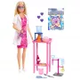 Barbie teadlane nukk ja tarvikud blondi moenukuga, laborilaua ja värvimuutvate tarvikutega