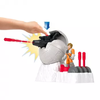 Fisher-Price Imaginext STAR WARS mässajate baasi kahurmänguasi Luke Skywalkeri valatud tegelase võtmega, 5 tk
