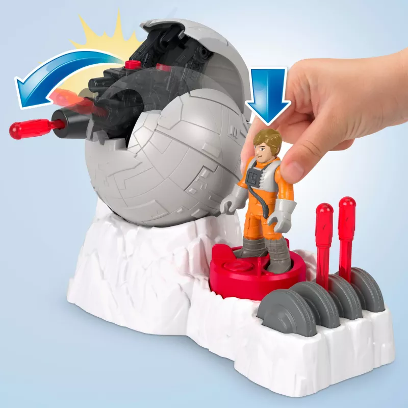 Fisher-Price Imaginext STAR WARS mässajate baasi kahurmänguasi Luke Skywalkeri valatud tegelase võtmega, 5 tk