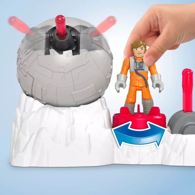 Fisher-Price Imaginext STAR WARS mässajate baasi kahurmänguasi Luke Skywalkeri valatud tegelase võtmega, 5 tk