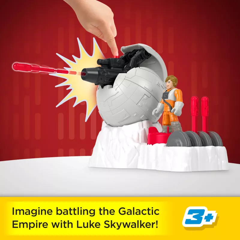Fisher-Price Imaginext STAR WARS mässajate baasi kahurmänguasi Luke Skywalkeri valatud tegelase võtmega, 5 tk