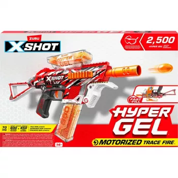 Zuru XSHOT Hyper Gel Trace Fire geelipüstol, 36621
