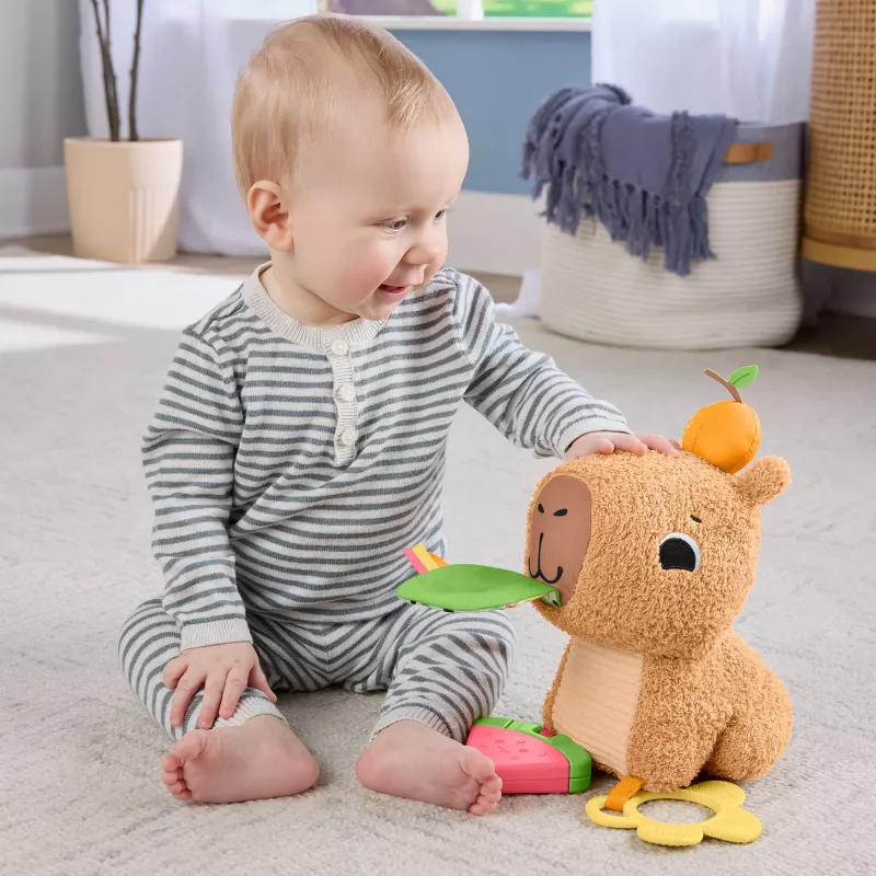 Mängukapybara Fisher-Price Snuggly Snacky Capy alates 0,5 eluaastast