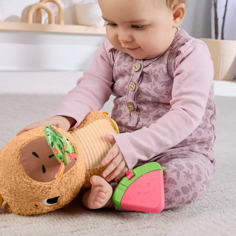 Mängukapybara Fisher-Price Snuggly Snacky Capy alates 0,5 eluaastast