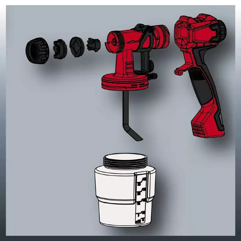 Pihustuspüstol Einhell TC-SY 600 S 0,8 l
