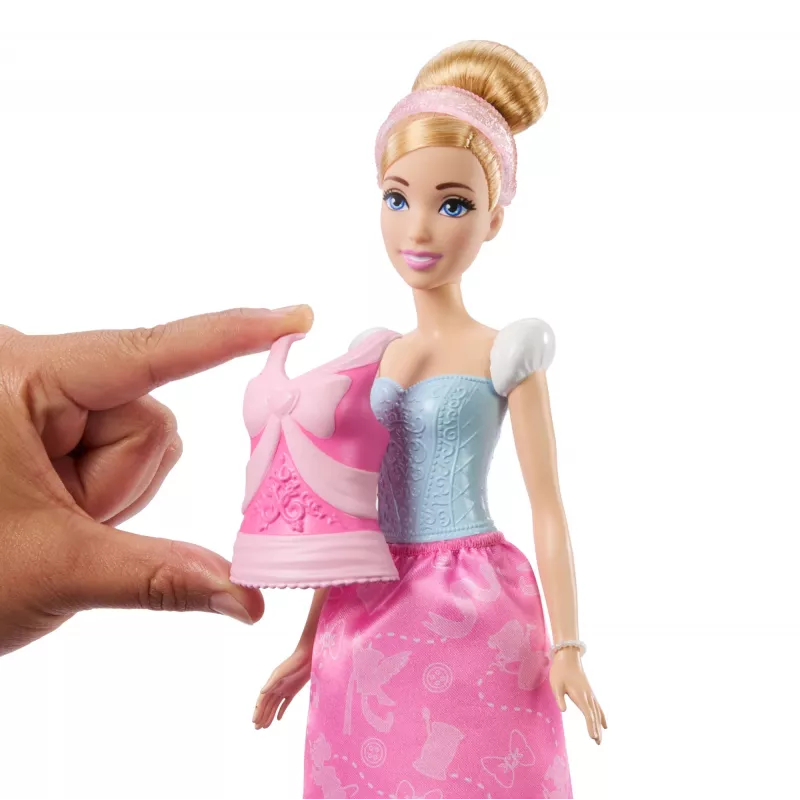 Disney Princess 2-in-1 Stories Cinderella moenukk 2 klõpsatava pihiku, 2 seeliku ja 9 aksessuaariga