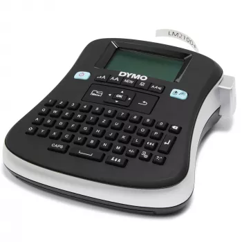 DYMO LabelManager ® ™ 210D - QWZ, QWERTZ, D1, termosiirde, 180 x 180 DPI, 12 mm/s, must, hõbedane