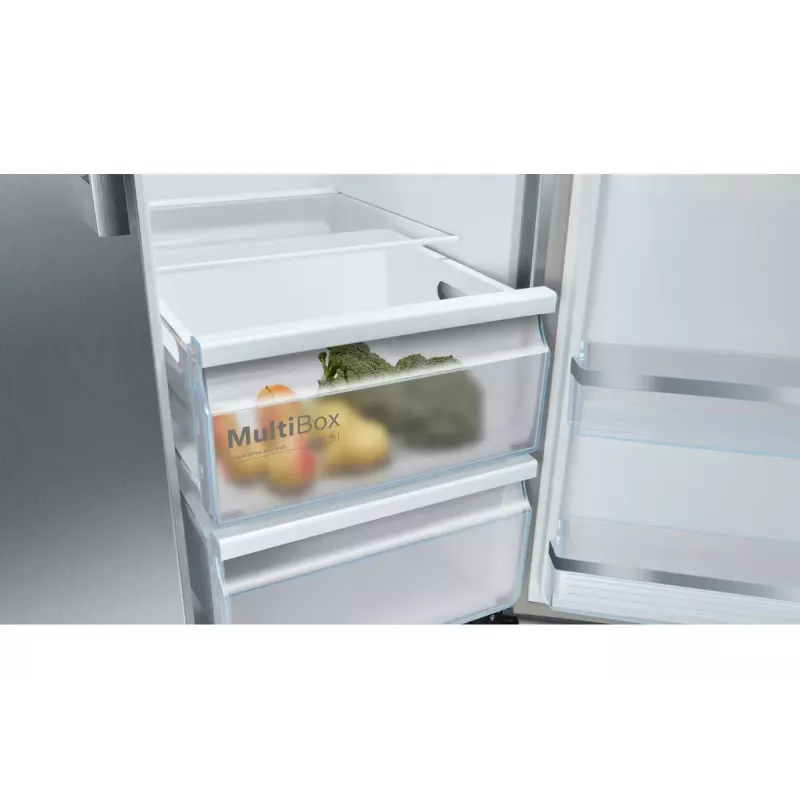 Bosch Serie 6 KAG93AIEP külmik-sügavkülmik külg-külje kõrval, eraldiseisev, 560 L, roostevaba teras