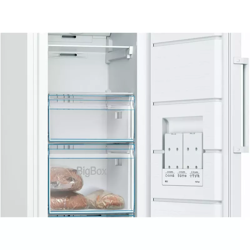 Püstik-sügavkülmik Bosch Serie 4 GSN29VWEP, 200 L, NoFrost, E klass, 1610×600×650 mm, valge