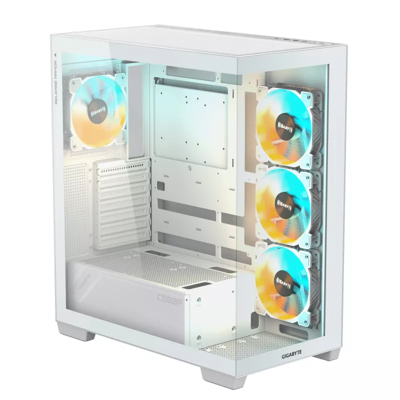 GIGABYTE C500 PANORAMIC STEALTH Midi torn valge