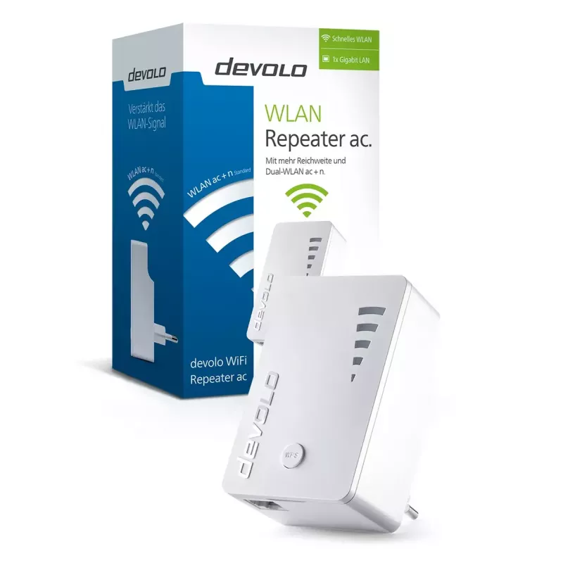 WiFi repiiter Devolo AC 1000 Mbit/s valge