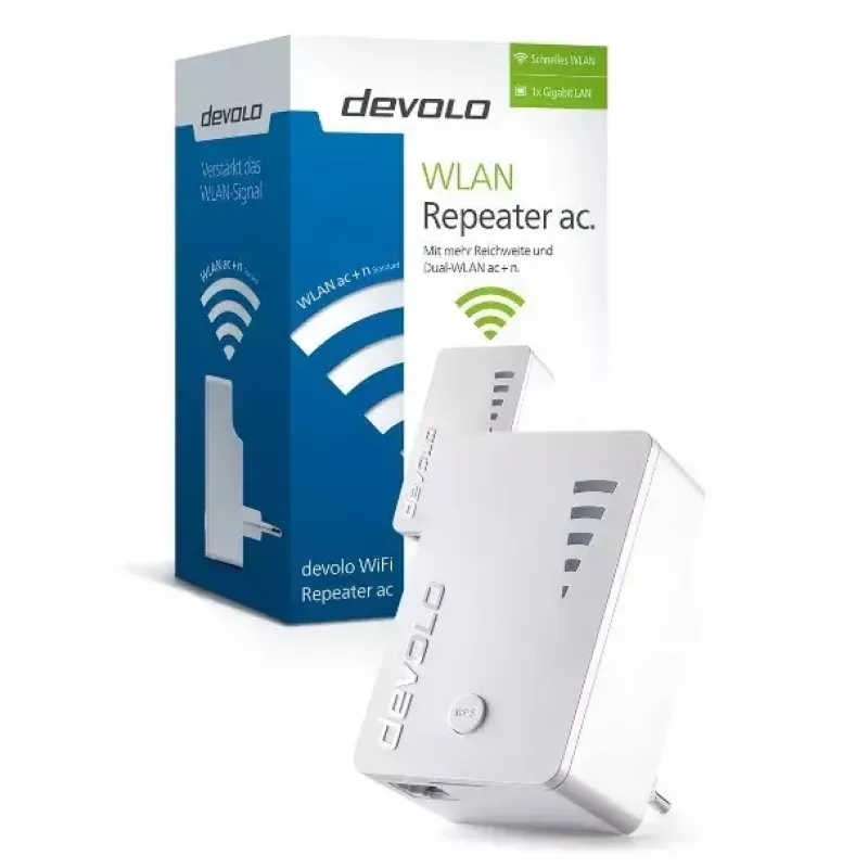 WiFi repiiter Devolo AC 1000 Mbit/s valge