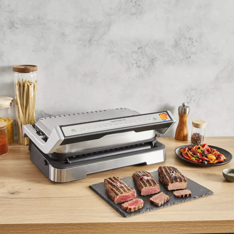 Kontaktgrill Tefal OptiGrill 2in1 GC773D roostevaba teras 2100 W
