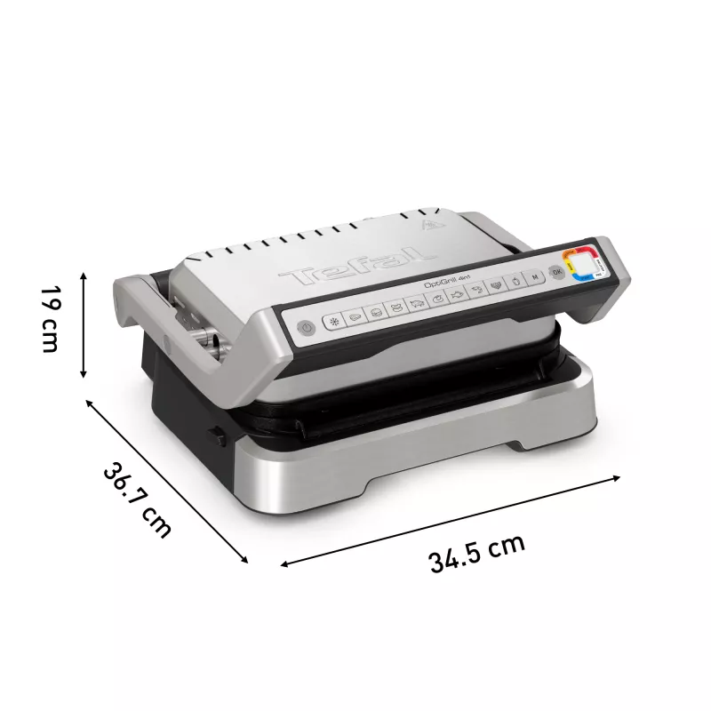 Kontaktgrill Tefal OptiGrill 2in1 GC773D roostevaba teras 2100 W